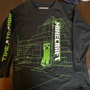 Boys long sleeve Minecraft tee 5/$20